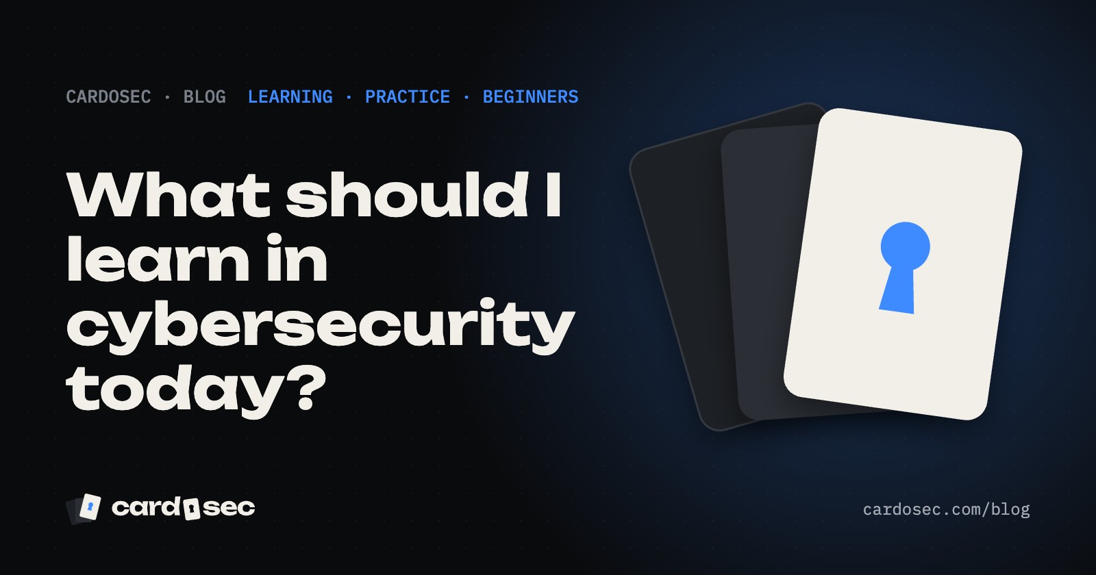 What should I learn in cybersecurity today?
